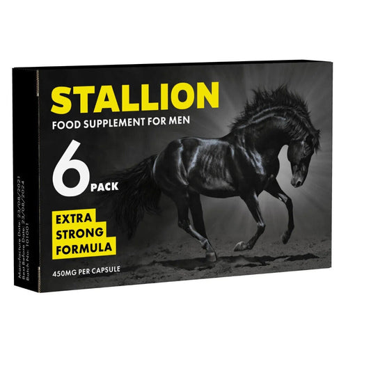 STALLION Supplement/Enhancer For Men / 100% Herbal x6  Capsules/Pills