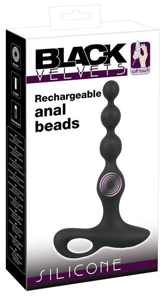 Black Velvets Rechargeable anal beads