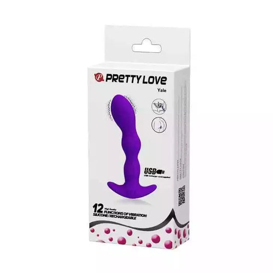 Pretty Love Rechargeable Vibrating Silicone Butt Plug Yale