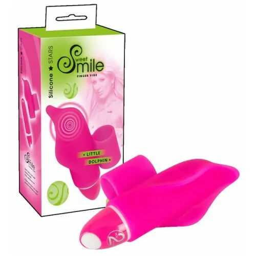 Sweet Smile Silicone Finger Vibe Little Dolphin