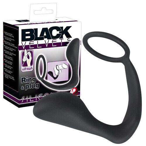 Black Velvets Silicone Ring and Butt Plug