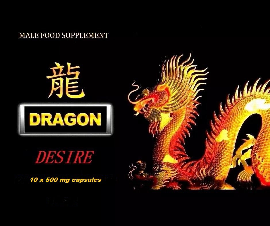 DRAGON DESIRE ULTRA STRONG Enhancement 500mg x 10 Herbal Capsules/Pills  U.K Post Only